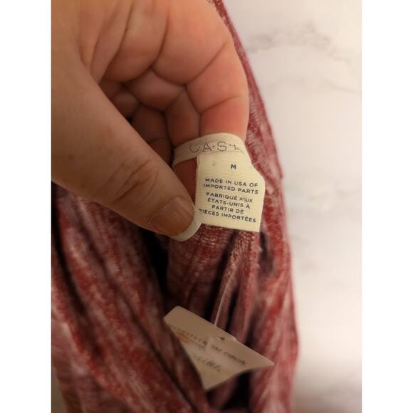 Caslon NWT Size Medium Cowl Neck Tunic Lightweight Sweater Burgundy $59 - Picture 6 of 6